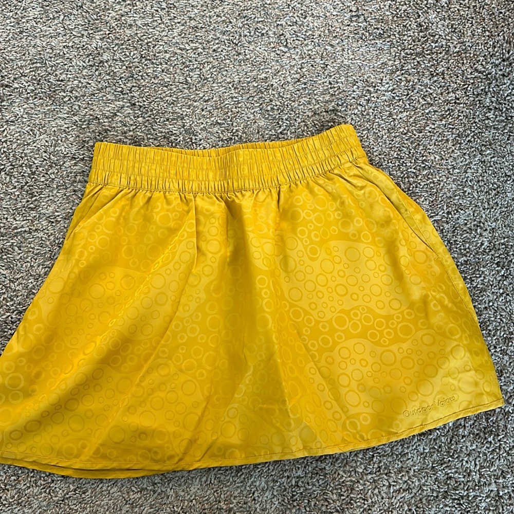 yellow outdoor voices skort